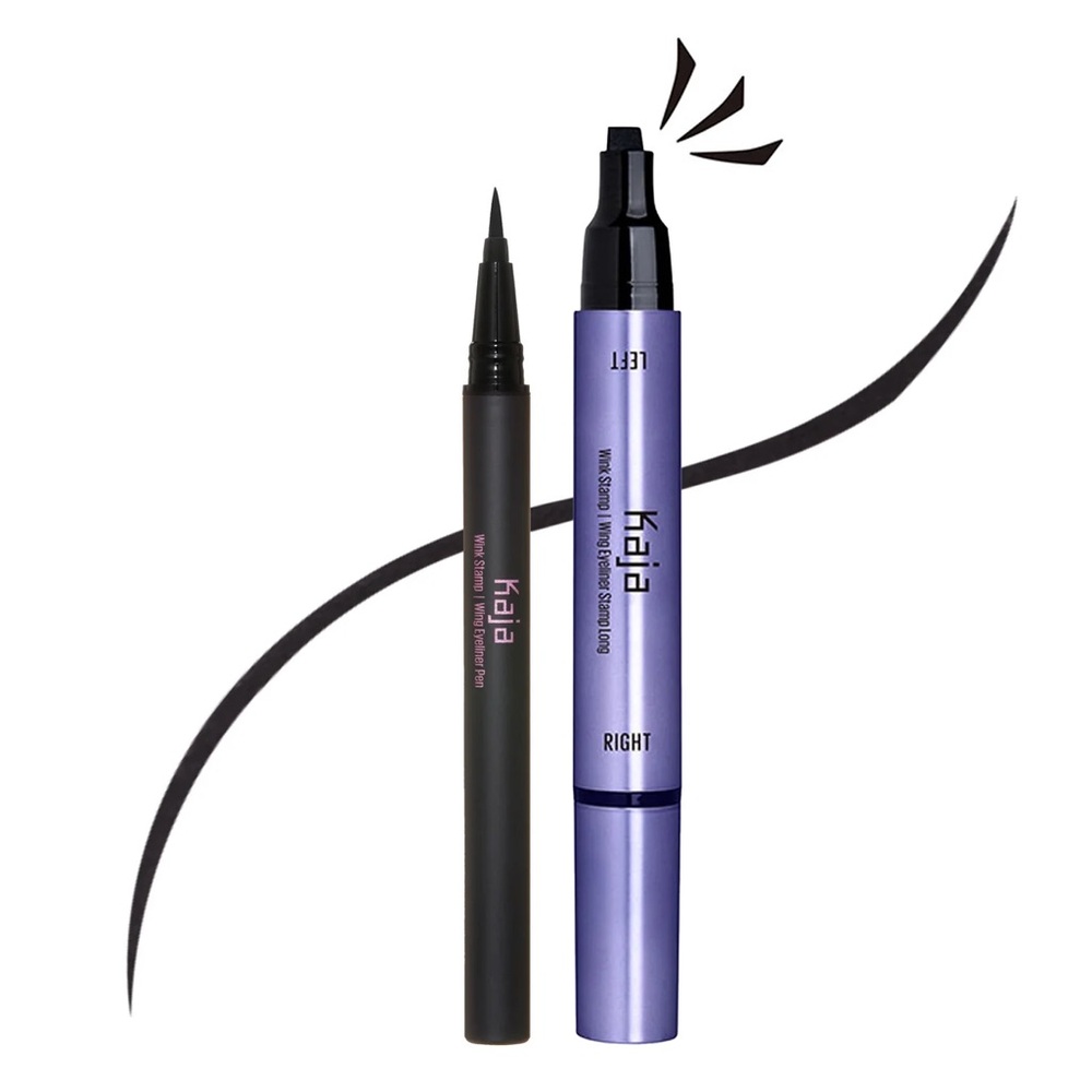 ✨Kaja Black Long Wink Stamp & Eyeliner Pen Set- vegan, waterproof, easy use